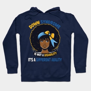 It's Not A Disability It's A Different Ability for African American Afro Hair  Women Hoodie